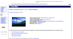 Desktop Screenshot of powerwiki.cz